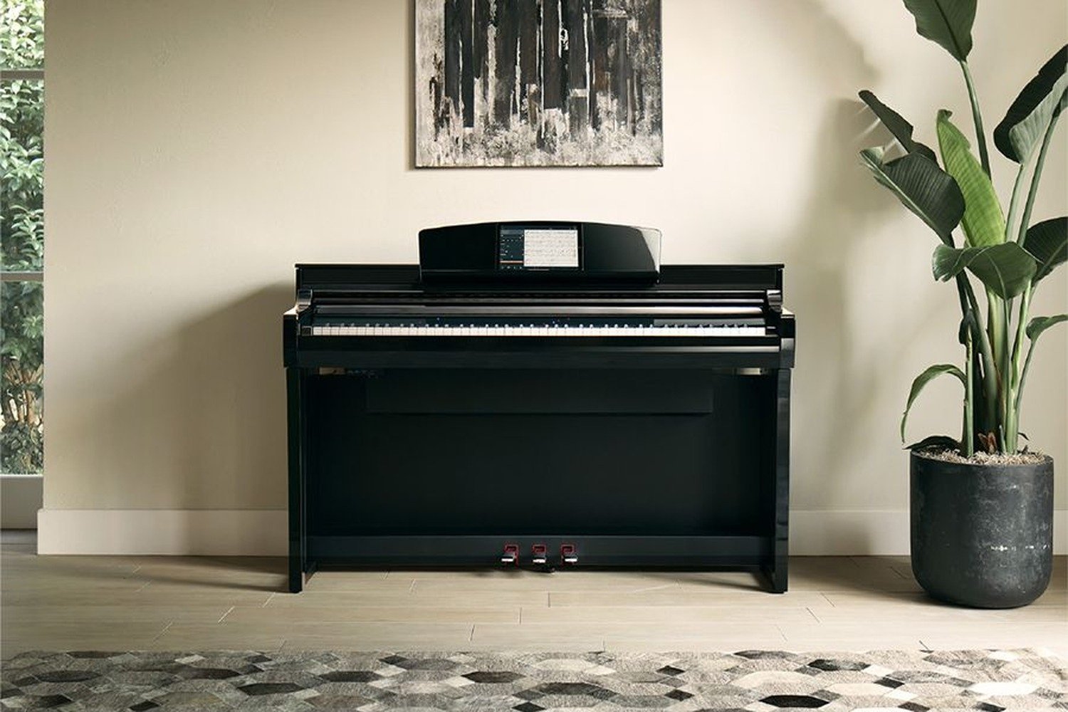 Цифровое пианино Yamaha Clavinova CSP с подсветкой Stream Lights над клавишами